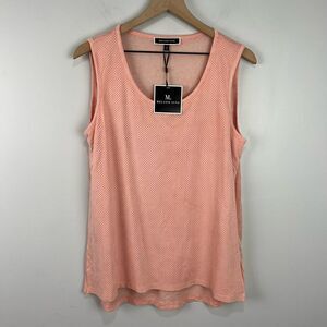 Melanie Lyne Pink Sleeveless Blouse Tank L NWT
